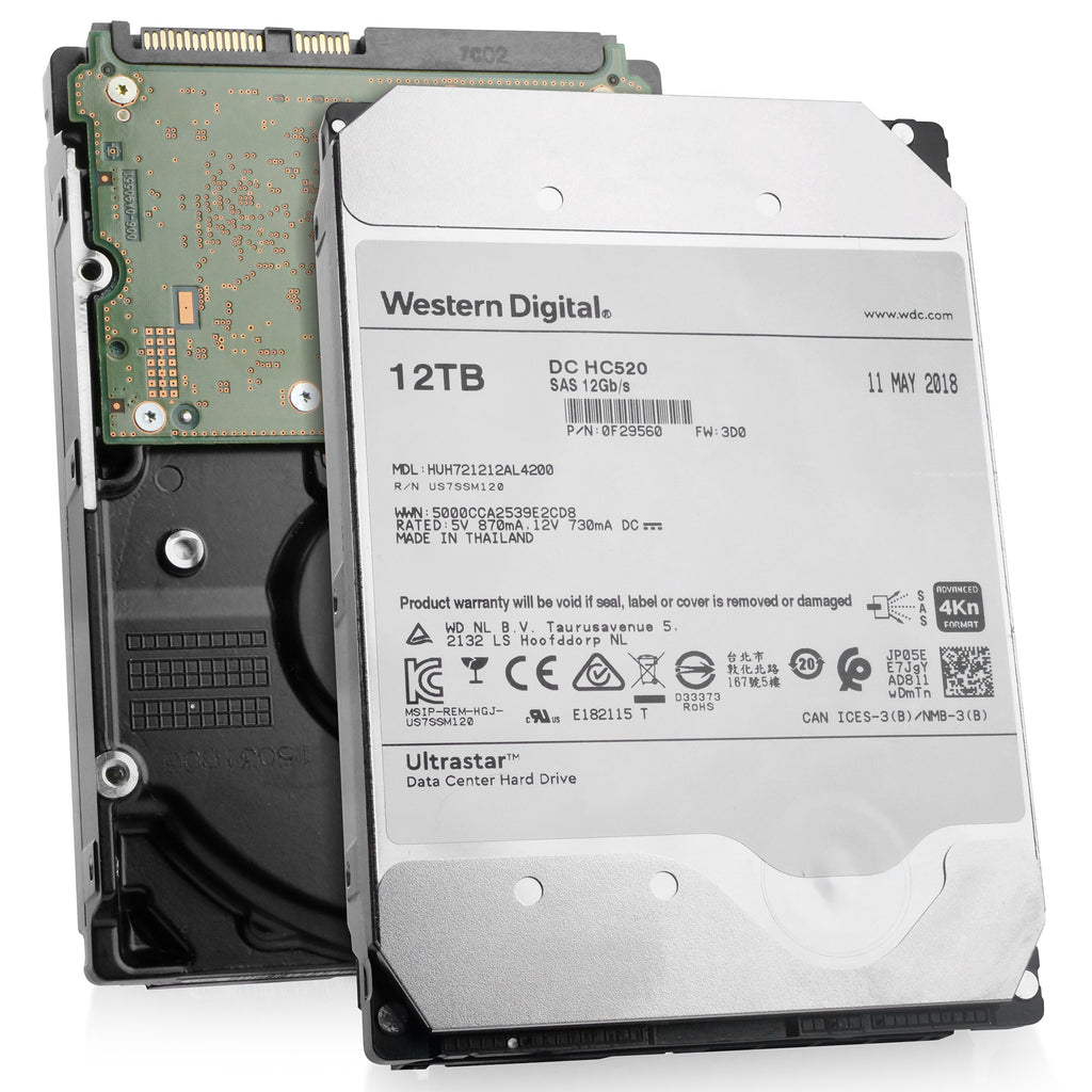 12TB SAS 7.2K 3.5” WD