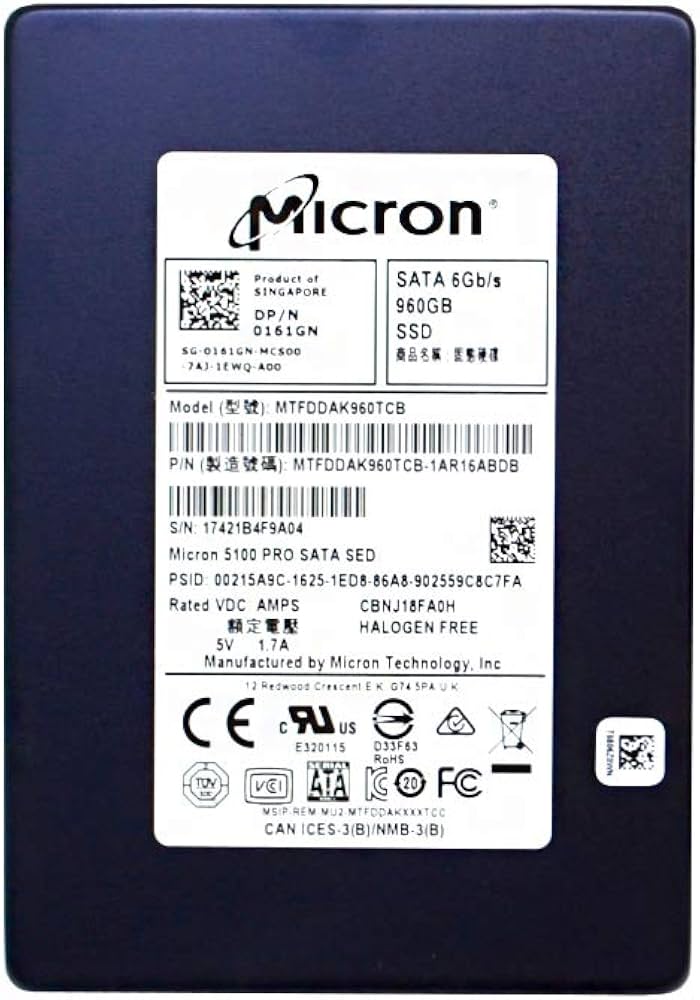 960GB SATA SSD Micron 5100