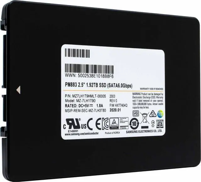 1.92TB SATA SSD Samsung PM883
